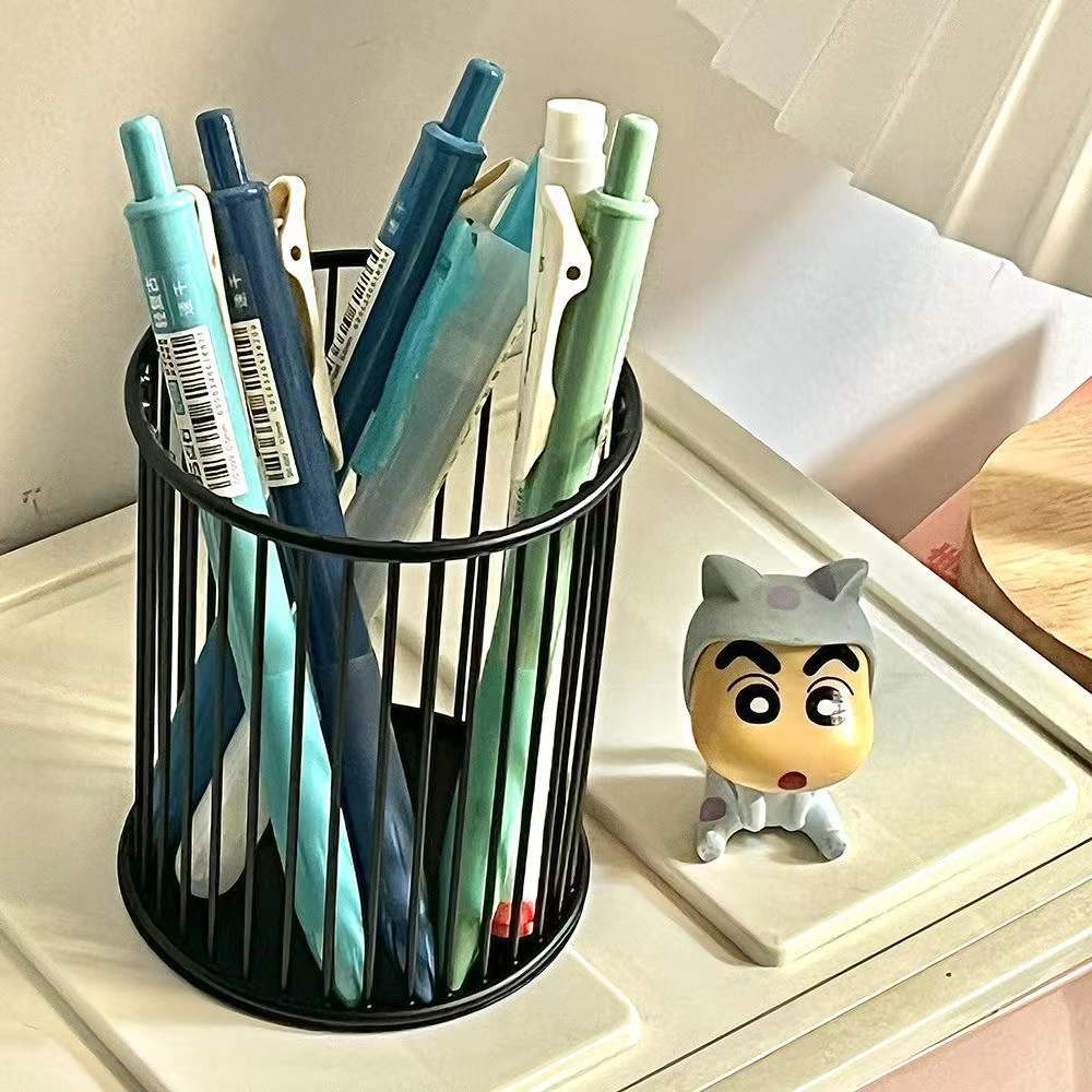 6 Colors Iron Storage Rack Desktop Book Pen Storage